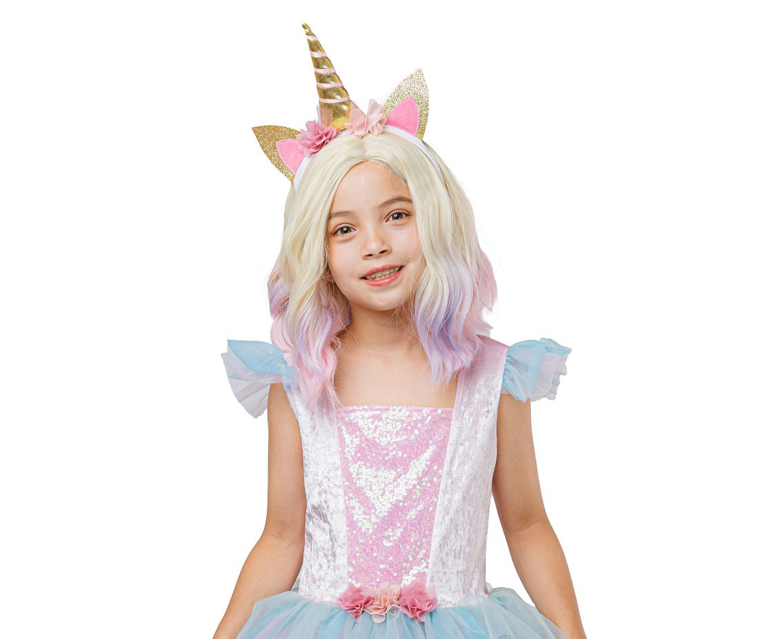 Role play-set for kids Unicorn Princess (dress, hairband), size 110/120 cm